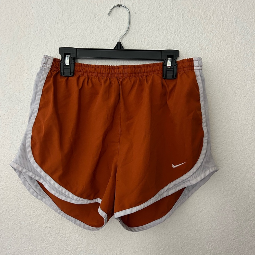 Nike Orange Athletic Shorts Lightweight Performance